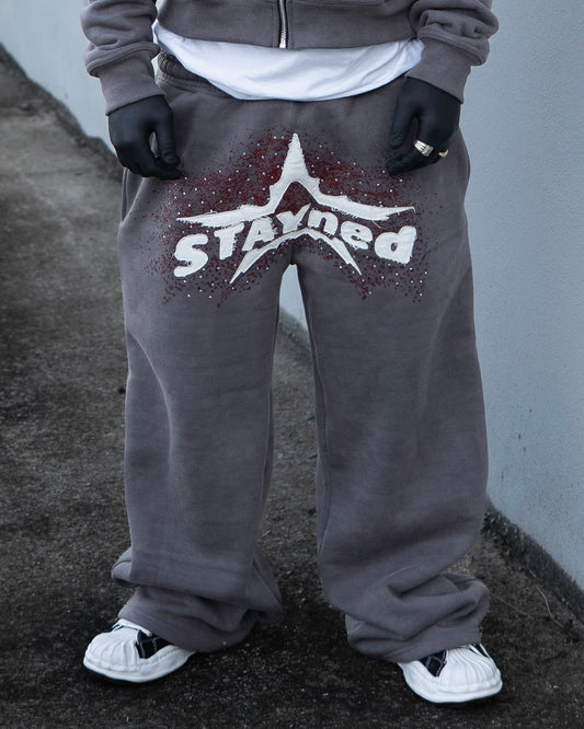 STAYned patched sweats