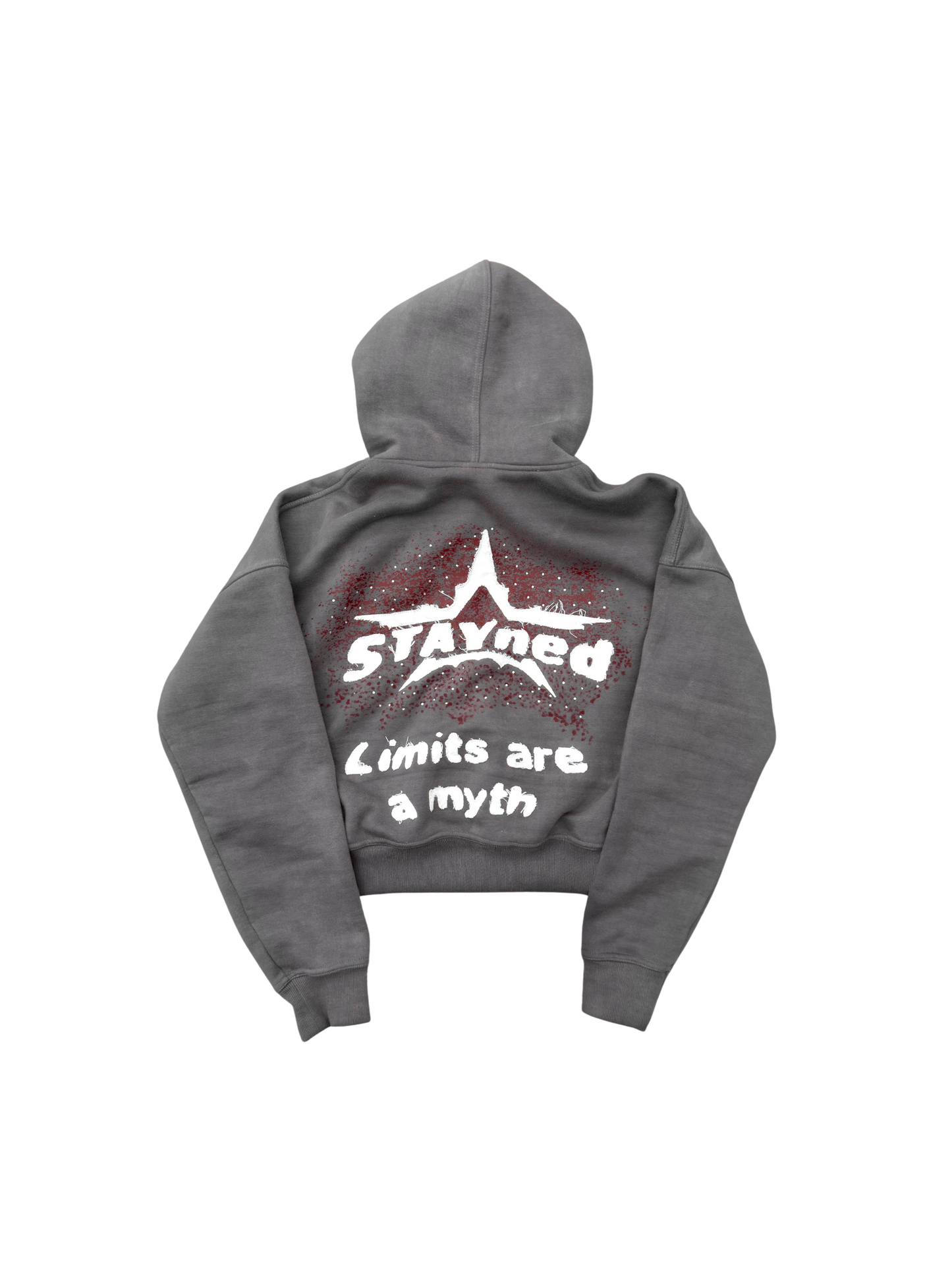 STAYned patched zip-up
