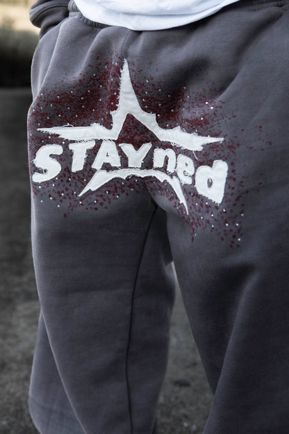 STAYned patched sweats