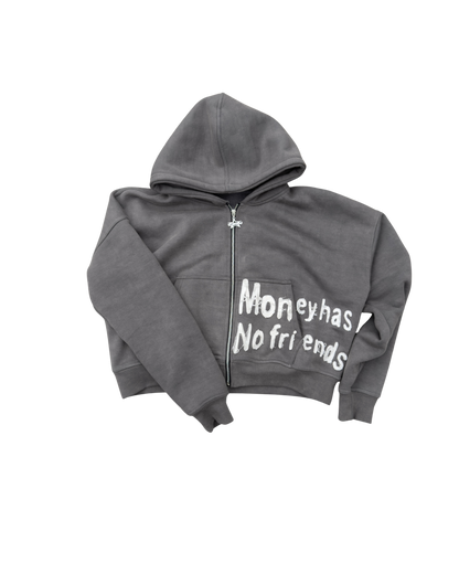 STAYned patched zip-up